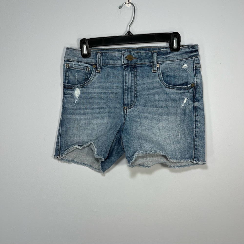 Kut From The Kloth Shorts Womens 6 Blue High Rise Denim Jean Cut Off Distressed